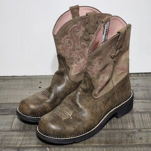 Ariat Ladies Fatbaby II Western Boots Women's 11B Brown Bomber 14770